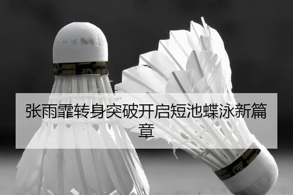 张雨霏转身突破开启短池蝶泳新篇章